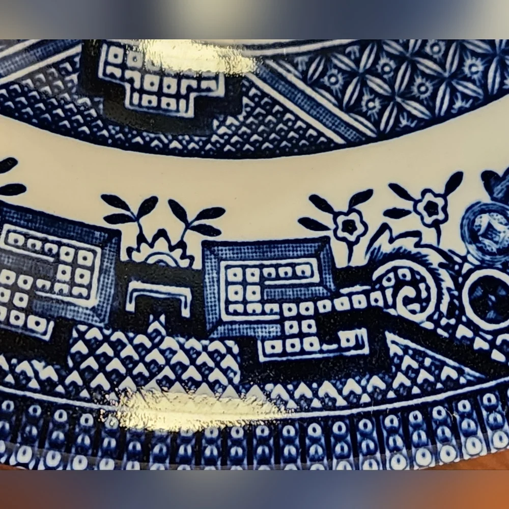 Churchill Blue Willow Pattern Bowl - Picture 4 of 6